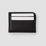 Horizontal Card holder wallet in leather front side