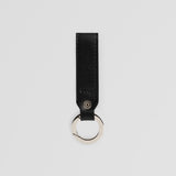 Black leather keyring - Back