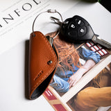 Ocult key organizer in brown color with small logotype of brand