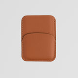 Brown Leather Card Holder Front