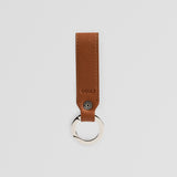 Brown Leather Keyring - Back
