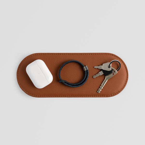 Brown Leather Pad for Favourite Accessories