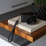 Camera leather wrist strap - black color