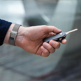 Compact and stylish key organizer in grey color