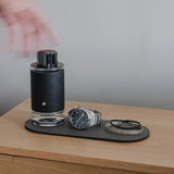 Leather accessory pad for small goods and accessories