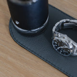 Leather accessory pad for small goods and accessories