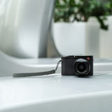 Leather camera strap. Simple and elegant strap for small and medium-sized cameras.