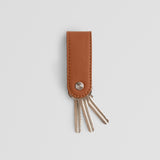 Leather key organizer in brown color