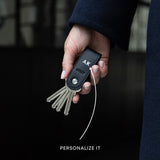 Personalize your leather key organizer. Add initials.