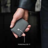 Personalize your leather card holder wallet