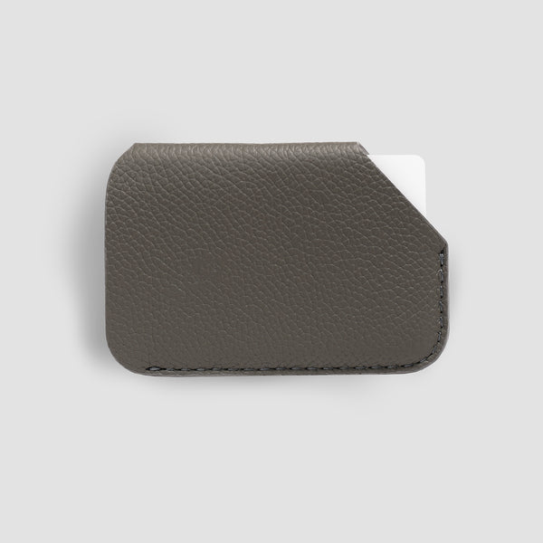 Slim Leather slider wallet from full grain leather 