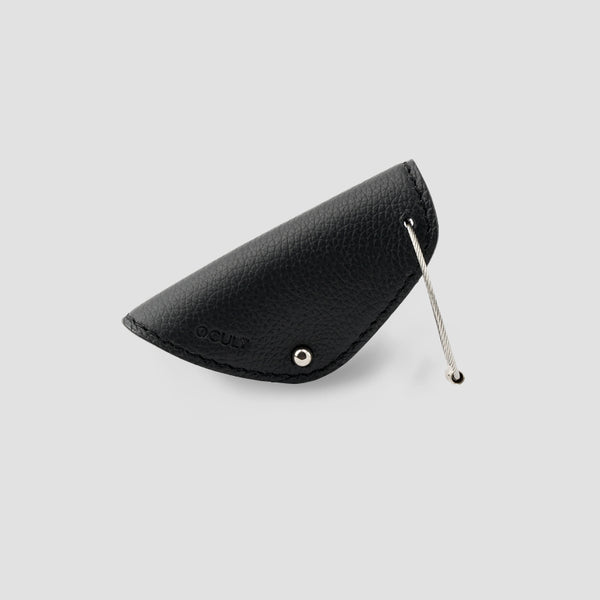 Key Cord Minimalist Leather Key Organizer or Key fob from full grain black leather 