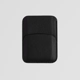 Black Leather Card Holder Front
