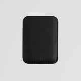 Black Leather Card Holder Back