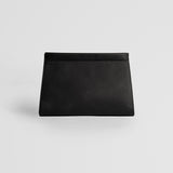 Minimalist leather dopp kit. Leather toiletry bag for men. Black color.