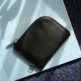 Black Leather Zip Wallet on Kinfolk Magazine