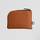 Brown Leather Zip Wallet - Back