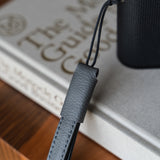 Camera leather wrist strap - grey color