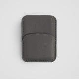 Compact card holder. grey color.