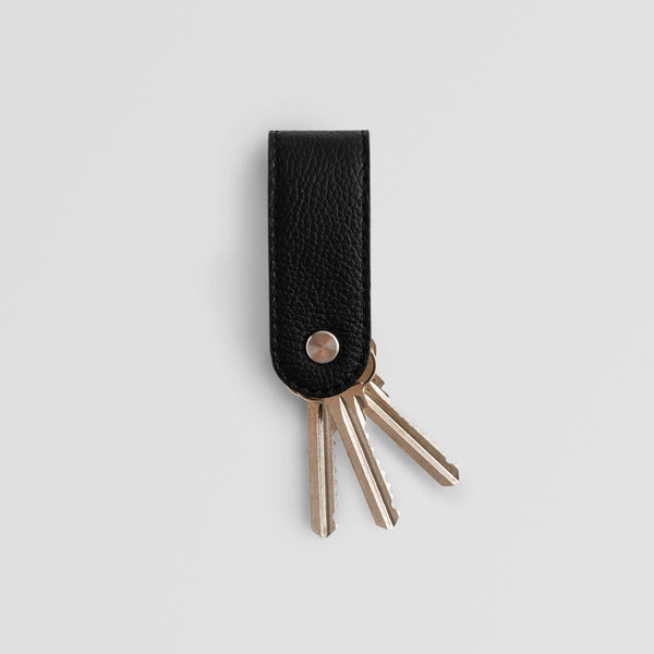 Leather key organizer black