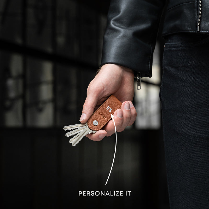 Personalize your leather key organizer